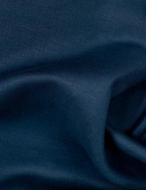 Irish Linen Fabric - Mid Weight - Navy
