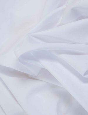 Plain Cotton Poplin Fabric - White
