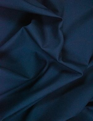 Plain Cotton Poplin Fabric - Navy