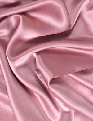 Silk Satin Fabric - Rosy