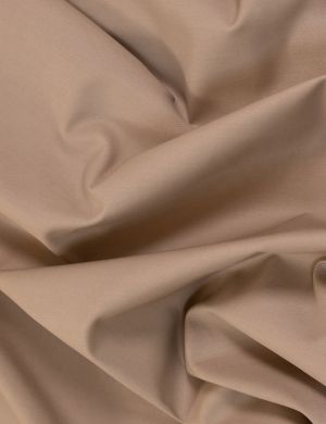 Stretch Cotton Sateen Fabric - Camel