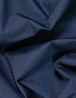 Stretch Cotton Sateen Fabric - Navy