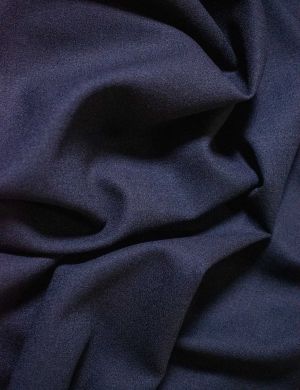 Wool Crepe Fabric - Navy