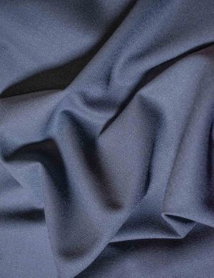 Wool Crepe Fabric - Steel Grey