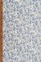 Cotton Lawn Fabric - Dotted Swiss - Paisley Floral Blue