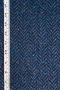 Irish Wool Tweed Fabric - Herringbone - Navy