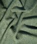 Irish Wool Tweed Fabric - Herringbone - Green