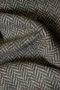 Irish Wool Tweed Fabric - Herringbone - Leaf Green