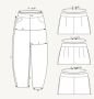 The Assembly Line BARREL LEG TROUSERS PATTERN XS - L