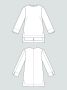 The Assembly Line LONG SLEEVE TUNIC PATTERN XS - L