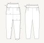 The Assembly Line PLEATED TROUSERS PATTERN XS - L