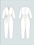 The Assembly Line V-NECK JUMPSUIT PATTERN XS-L