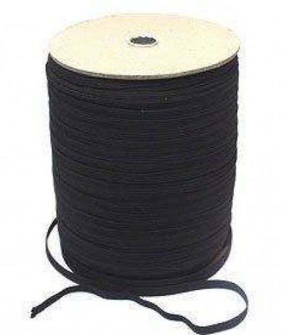 Elastic 5mm/0.5cm Flat Black