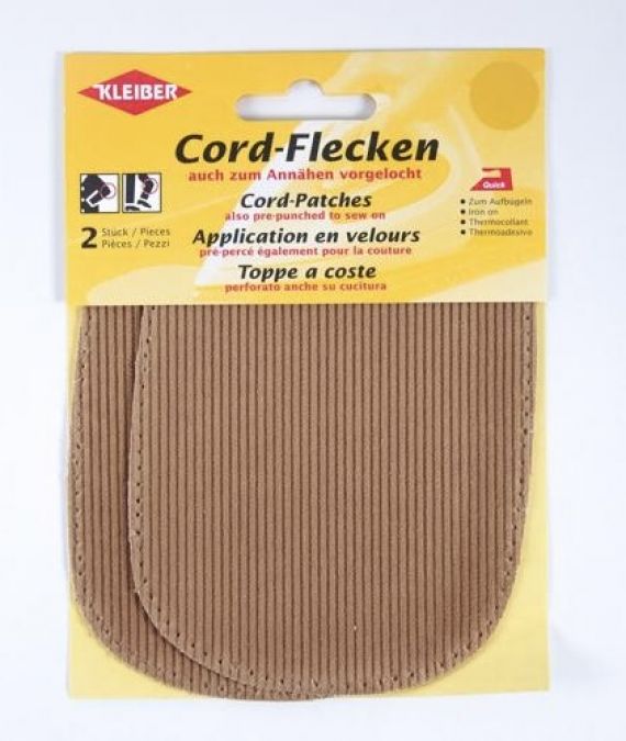 Corduroy Elbow Patches Iron On (7 Colours)