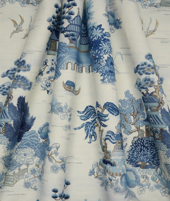 Floating Pavilion Guro Linen in Lapis