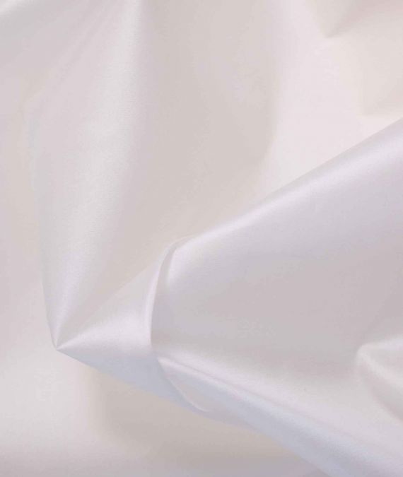 Imperial Silk Satin Organza Fabric - Silk White
