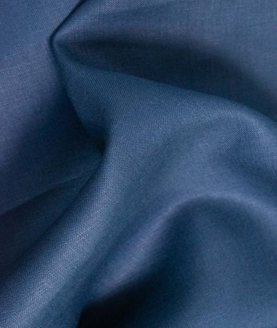 Irish Linen Fabric - Mid Weight Relaxed - Indigo
