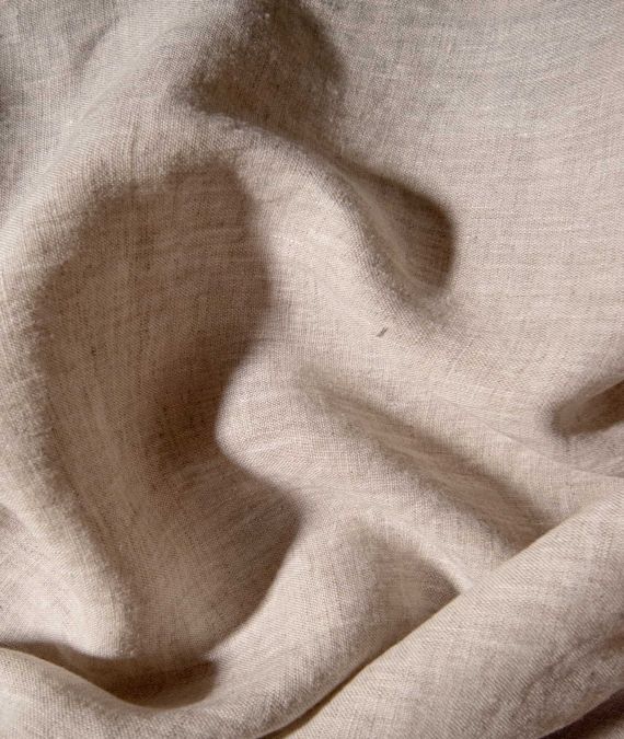 Irish Linen Fabric - Light Weight - Oatmeal - Relaxed