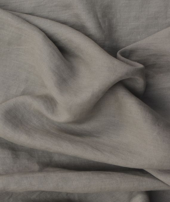 Irish Linen Fabric - Light Weight - Oyster - Relaxed