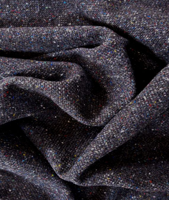 Irish Wool Tweed Fabric - Fleck - Turf