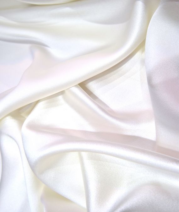 Wedding Dress Silk Fabric - Majestic Satin Treble Weight - Ivory