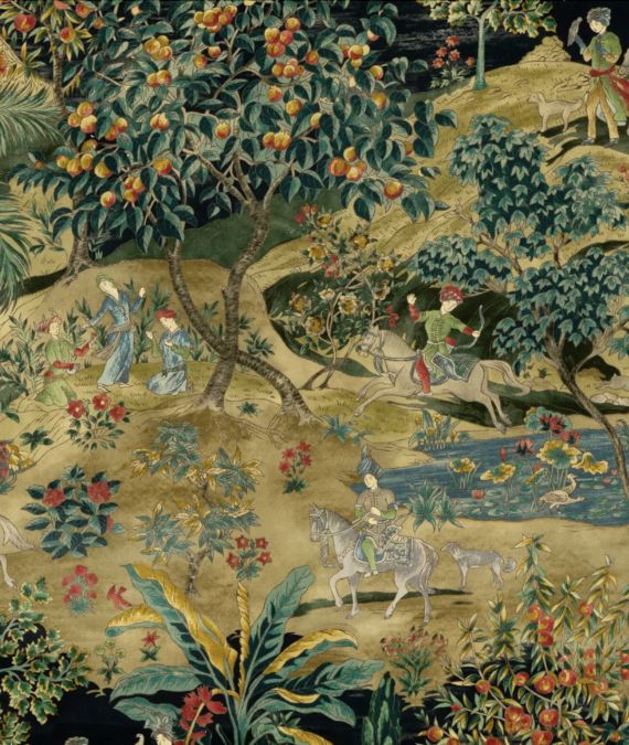 Ramayana Velvet / Emerald / Sand BP10832.2