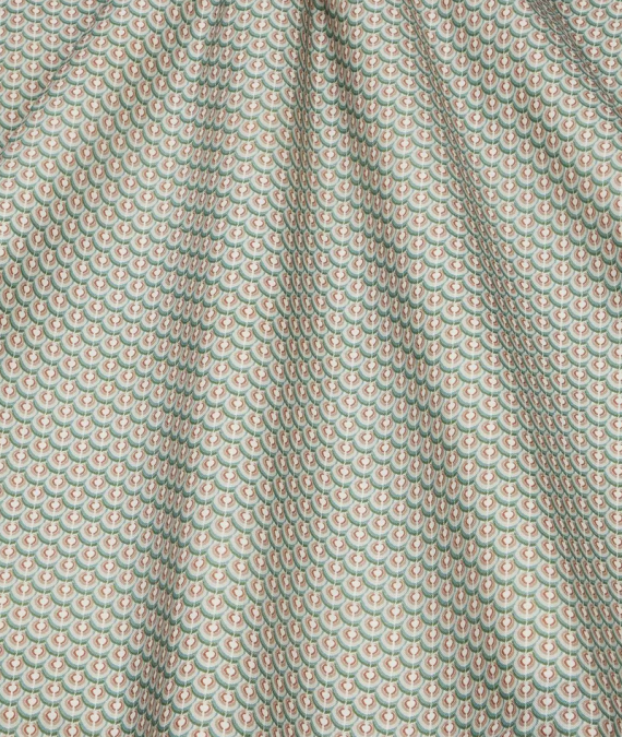 Scallop Spot Cotton in Robins Egg