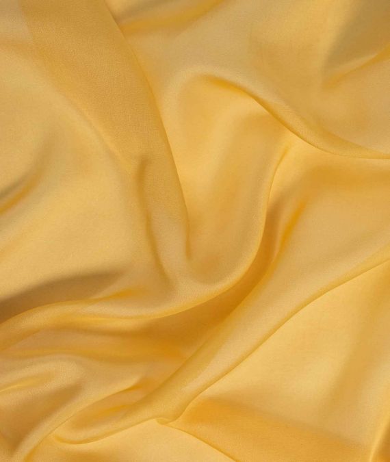 Silk Chiffon Fabric - Golden Yellow