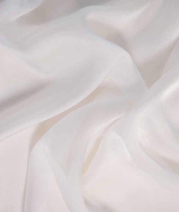 Silk Chiffon Fabric - Ivory