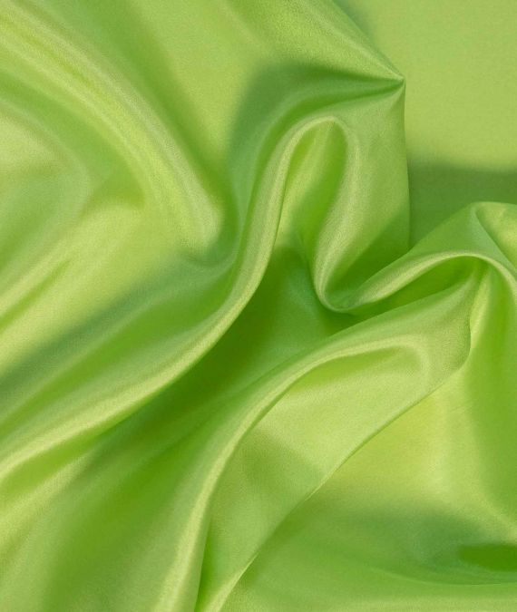 Silk Habotai Fabric - Lime