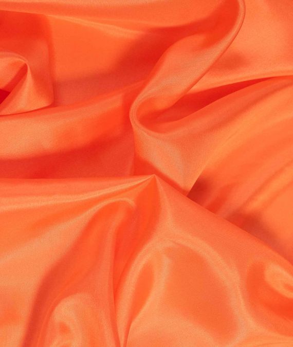 Silk Habotai Fabric - Orange