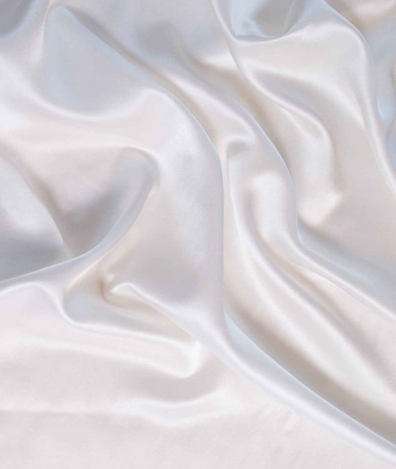 Silk Satin Fabric - Ivory