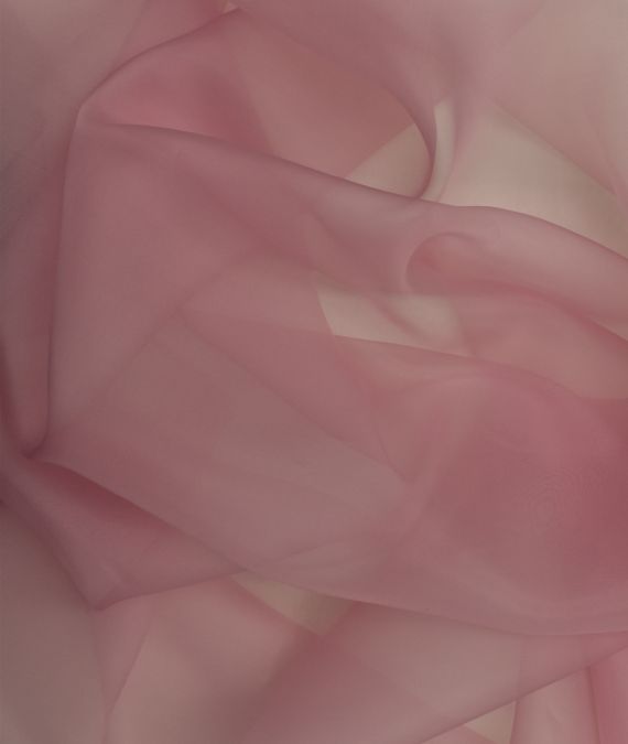 Silk Satin Organza Fabric - Blush Pink