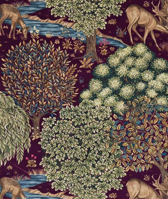 The Brook Velvet Tapestry Red 226699