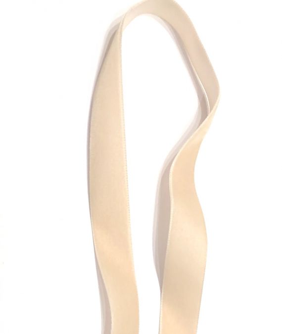 Velvet Ribbon Wafer Cream 22mm