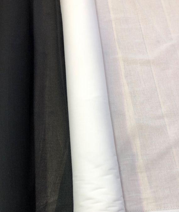 Woven Fusible Interfacing Black/White